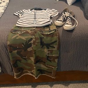 Camo skirt by PSJ Picasso style Jean